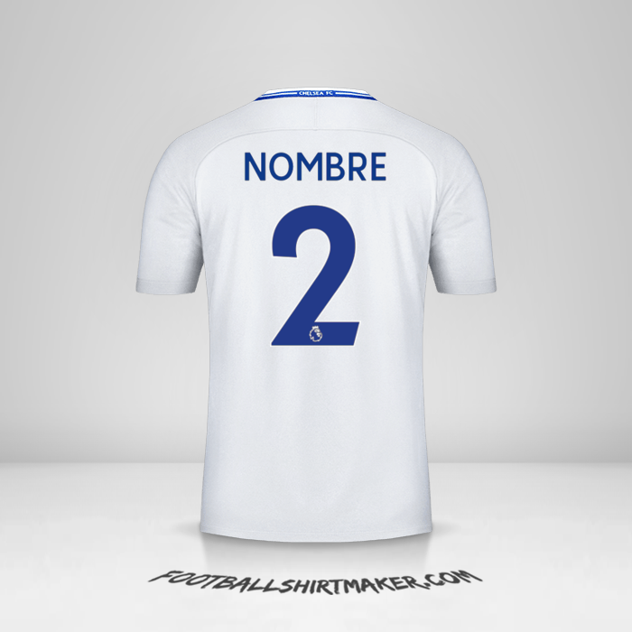 Jersey Chelsea 2017/18 Visita -  nombre - 2