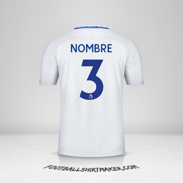 Jersey Chelsea 2017/18 Visita -  nombre - 3