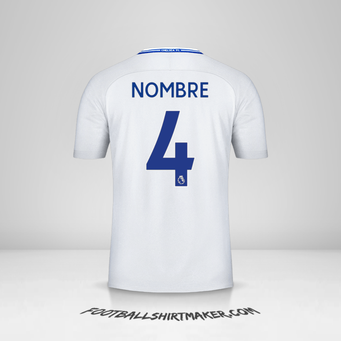 Jersey Chelsea 2017/18 Visita -  nombre - 4