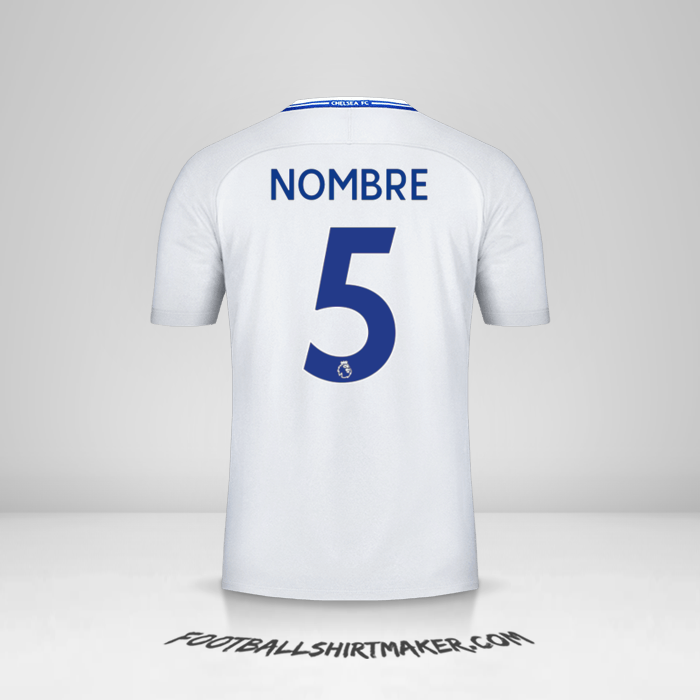 Camiseta Chelsea 2017/18 Visita -  nombre - 5