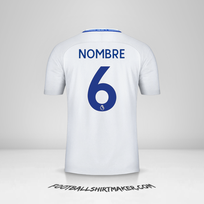 Jersey Chelsea 2017/18 Visita -  nombre - 6