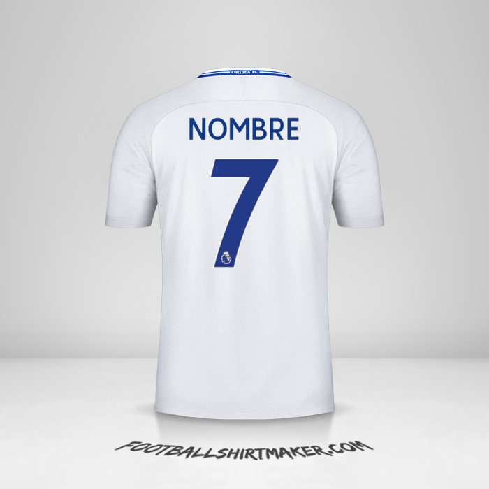 Jersey Chelsea 2017/18 Visita -  nombre - 7