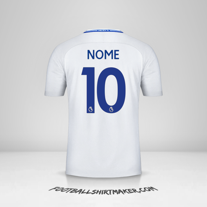 Camisola Chelsea 2017/18 Alternativa -  nome - 10