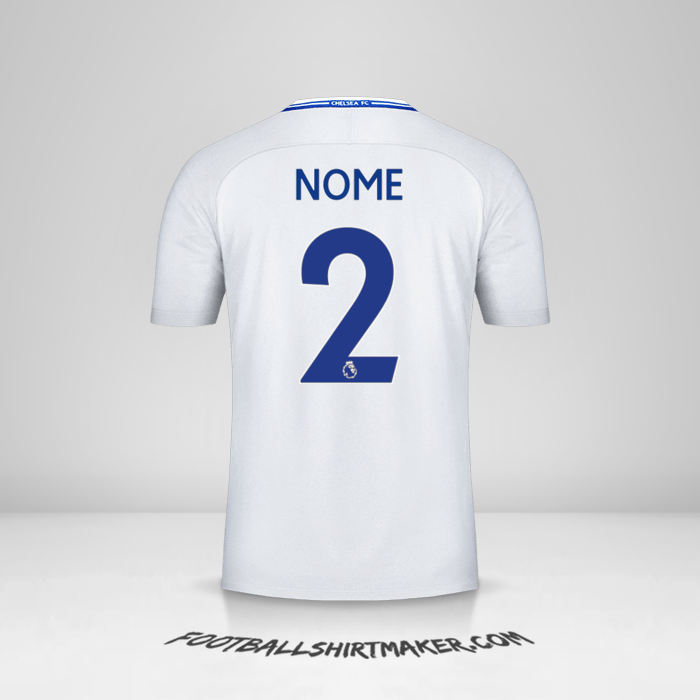 Maglia Chelsea 2017/18 Seconda -  nome - 2