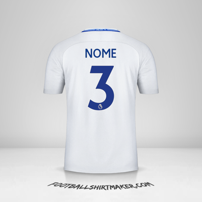Maglia Chelsea 2017/18 Seconda -  nome - 3