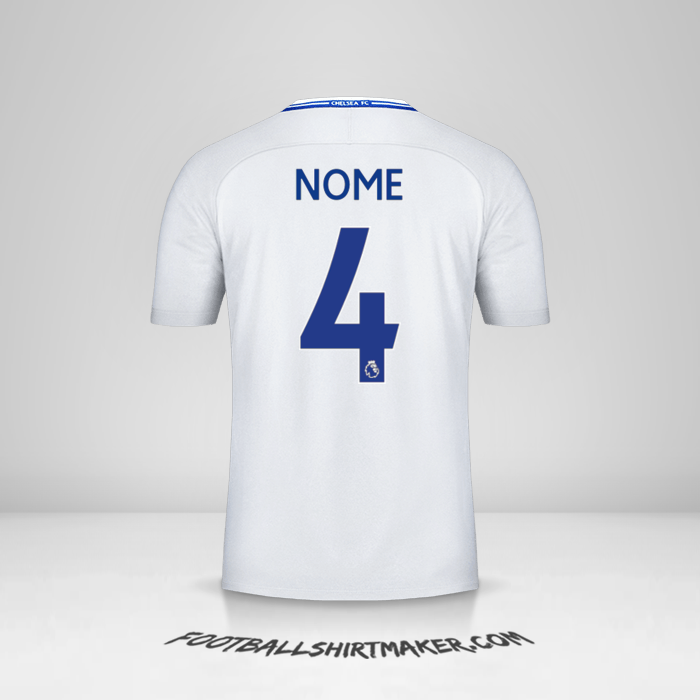 Maglia Chelsea 2017/18 Seconda -  nome - 4