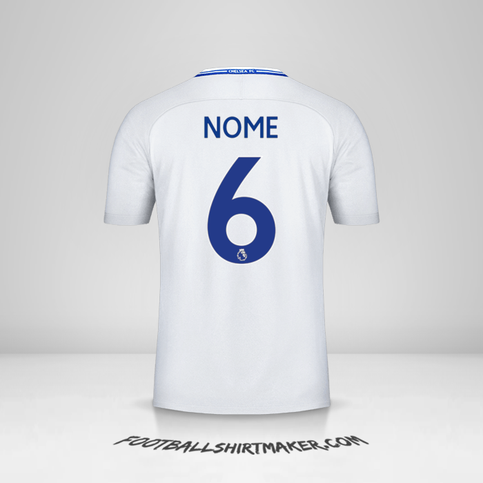 Maglia Chelsea 2017/18 Seconda -  nome - 6