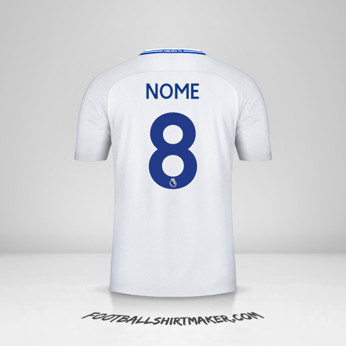 Maglia Chelsea 2017/18 Seconda -  nome - 8