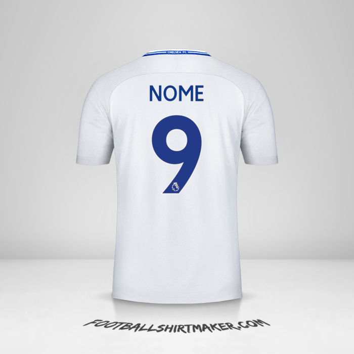Maglia Chelsea 2017/18 Seconda -  nome - 9