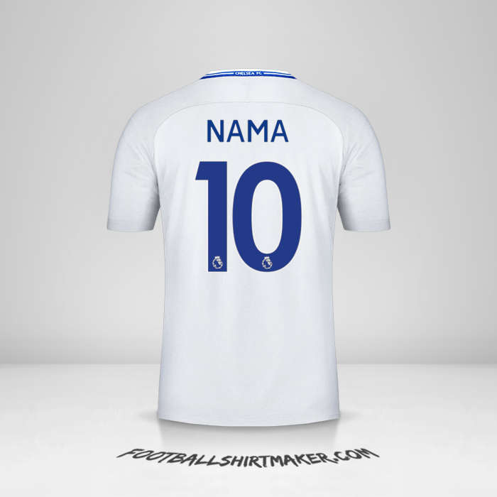 Jersey Chelsea 2017/18 Alternatif -  nama - 10