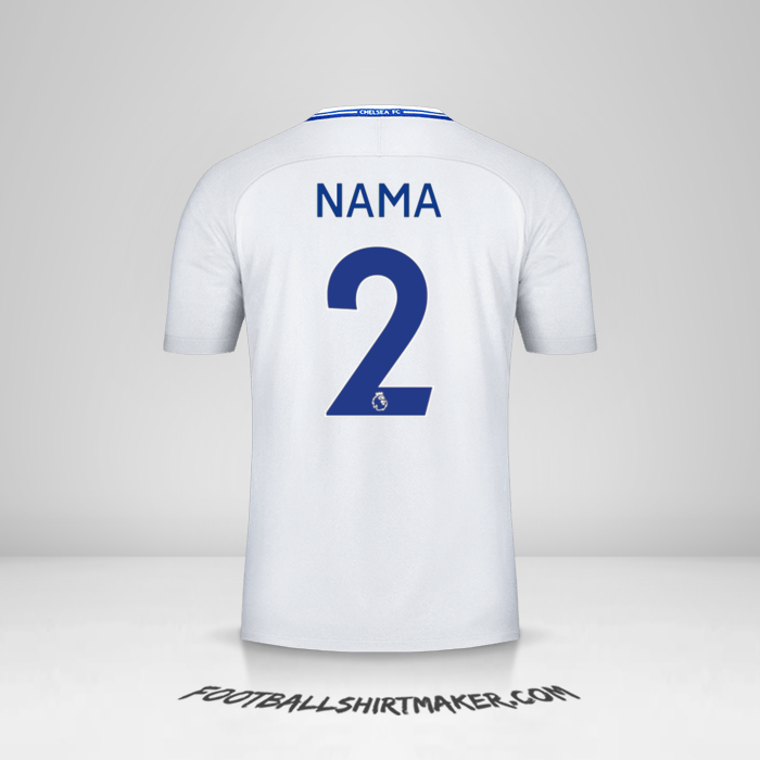Jersey Chelsea 2017/18 Alternatif -  nama - 2