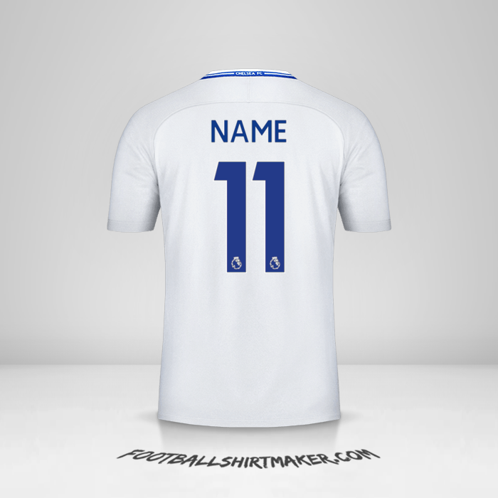 Trikot Chelsea 2017/18 Auswärts -  name - 11