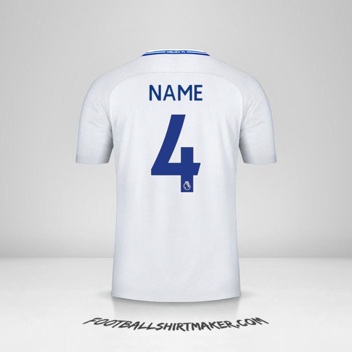 Trikot Chelsea 2017/18 Auswärts -  name - 4