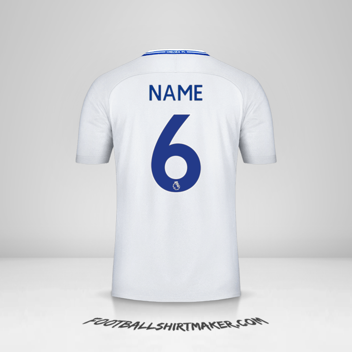 Trikot Chelsea 2017/18 Auswärts -  name - 6