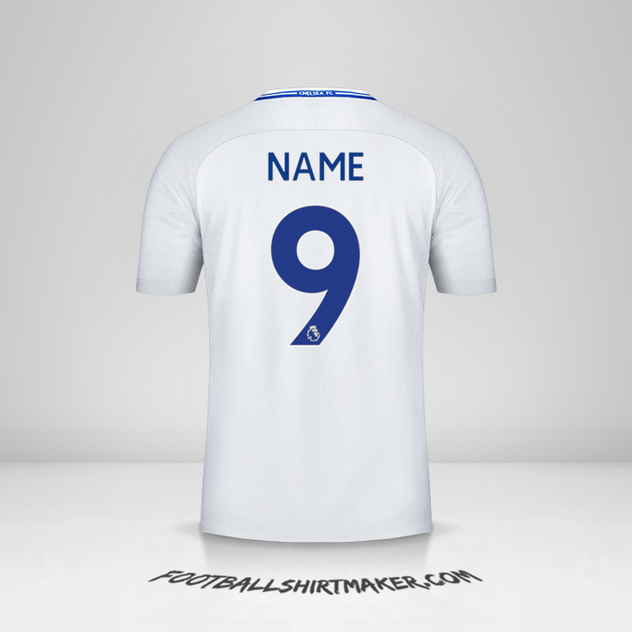 Trikot Chelsea 2017/18 Auswärts -  name - 9