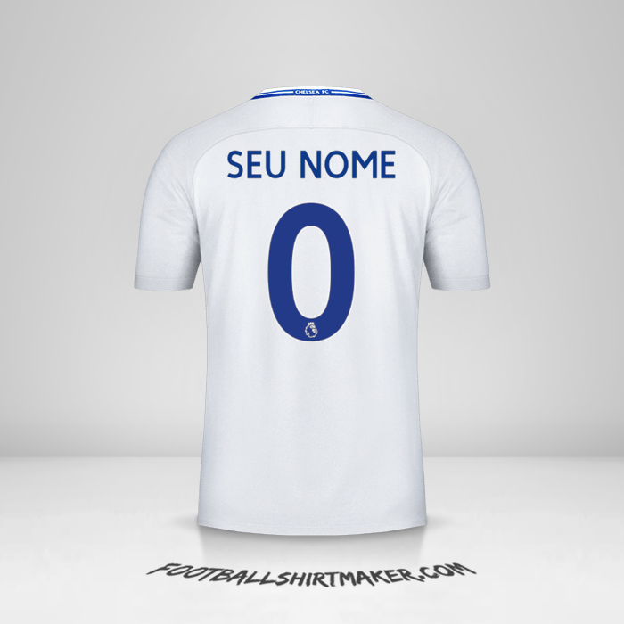 Camisa Chelsea 2017/18 II -  seu nome - 0
