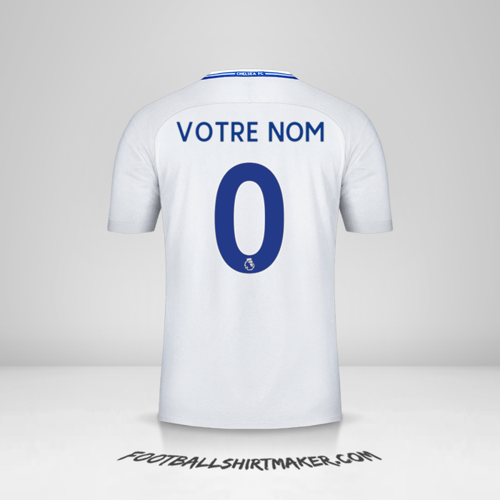 Maillot Chelsea 2017/18 II -  votre nom - 0