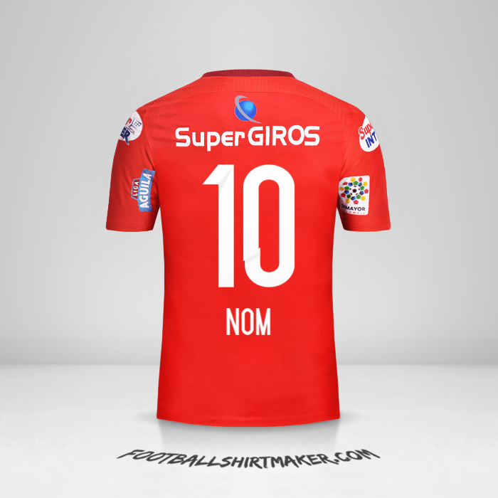 Maillot America de Cali 2017 -  nom - 10