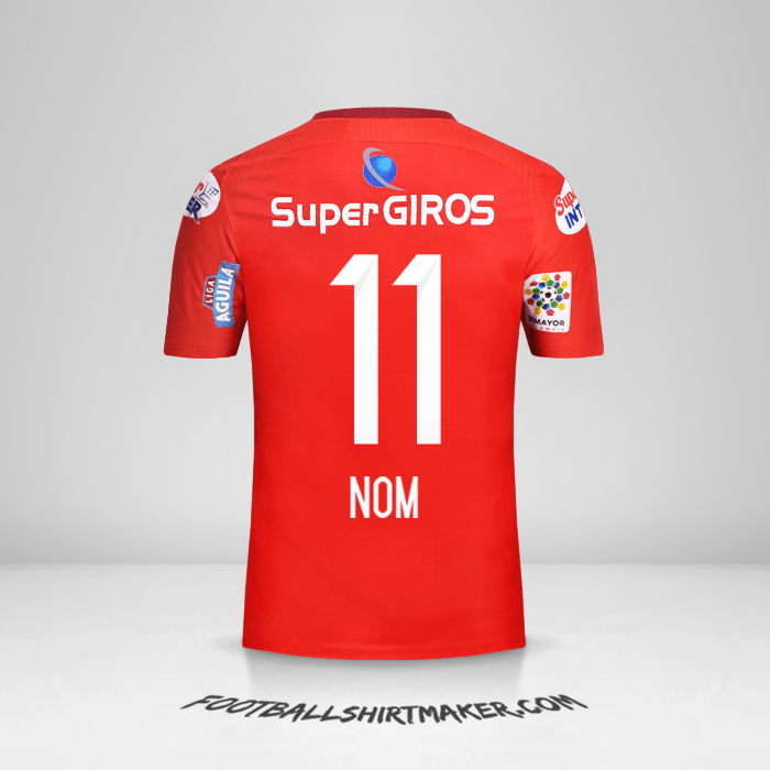 Maillot America de Cali 2017 -  nom - 11