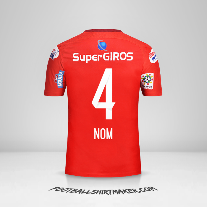 Maillot America de Cali 2017 -  nom - 4