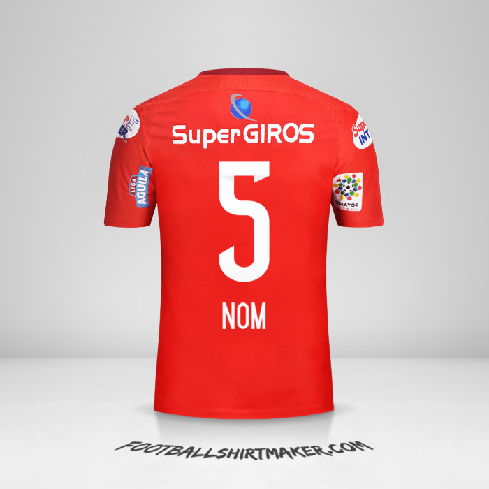 Maillot America de Cali 2017 -  nom - 5