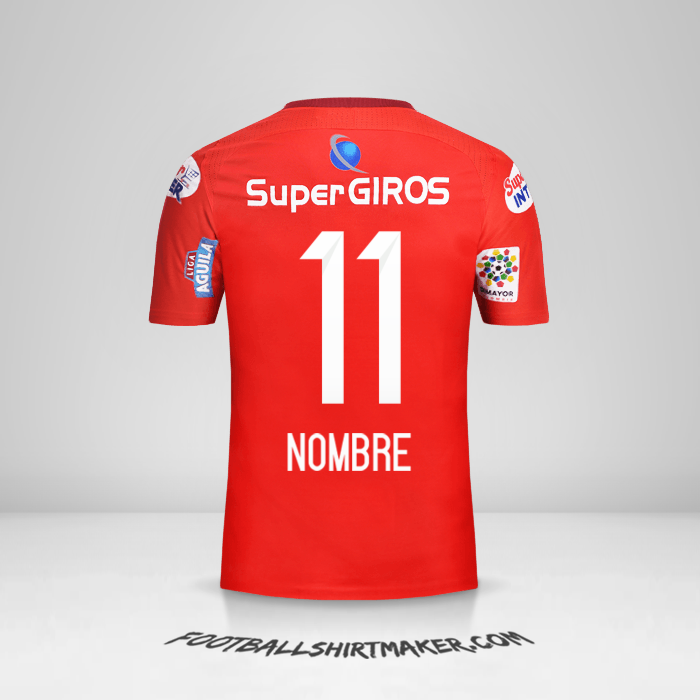 Camiseta America de Cali 2017 -  nombre - 11