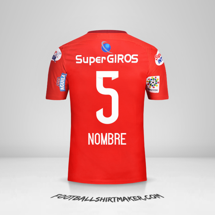 Jersey America de Cali 2017 -  nombre - 5