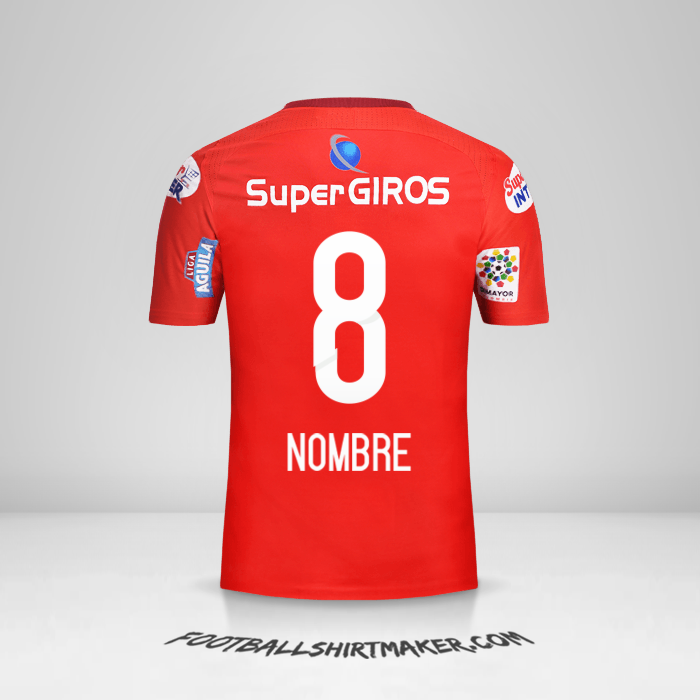 Camiseta America de Cali 2017 -  nombre - 8