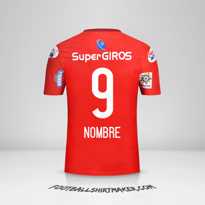 Jersey America de Cali 2017 -  nombre - 9