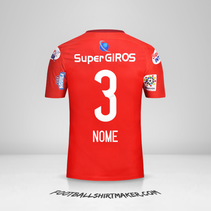 Camisola America de Cali 2017 -  nome - 3