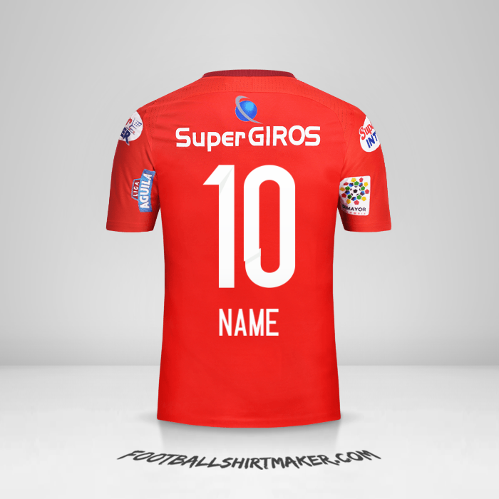 Shirt America de Cali 2017 -  name - 10