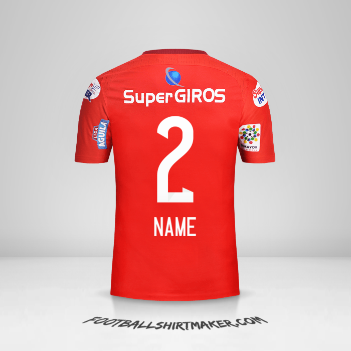 Shirt America de Cali 2017 -  name - 2