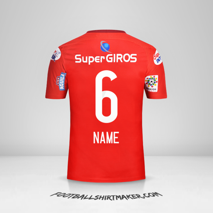 Shirt America de Cali 2017 -  name - 6