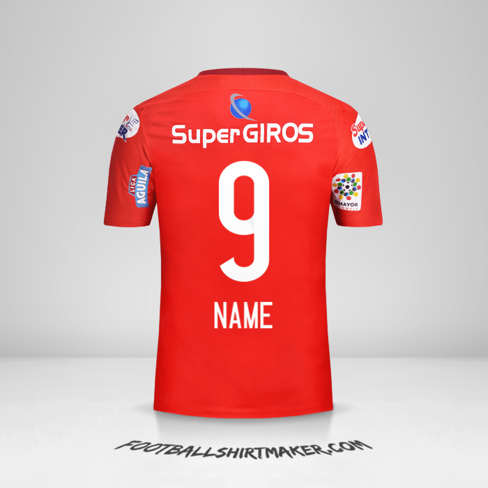 Shirt America de Cali 2017 -  name - 9