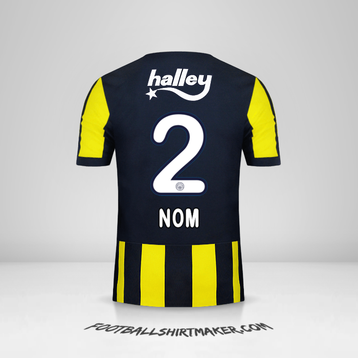 Maillot Fenerbahce SK 2017/18 -  nom - 2