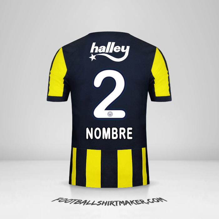 Jersey Fenerbahce SK 2017/18 -  nombre - 2