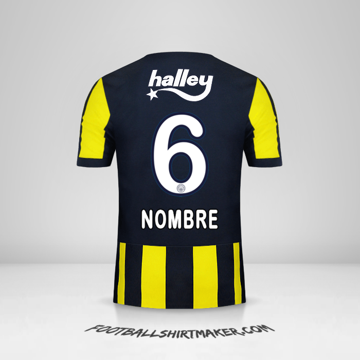 Jersey Fenerbahce SK 2017/18 -  nombre - 6