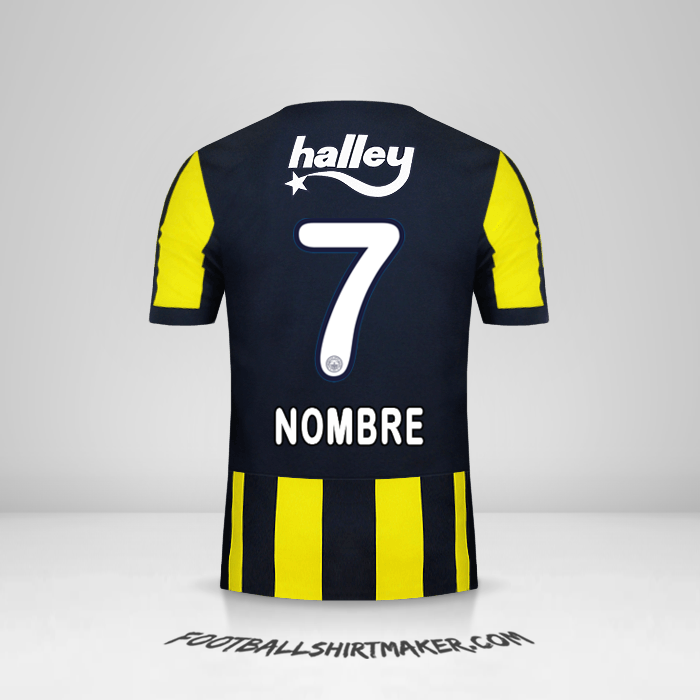 Jersey Fenerbahce SK 2017/18 -  nombre - 7
