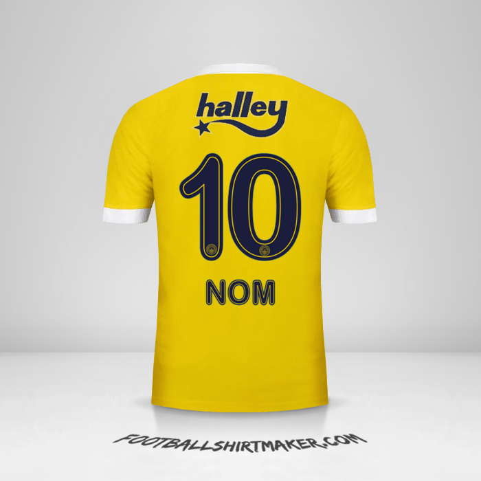 Maillot Fenerbahce SK 2017/18 Extérieur -  nom - 10