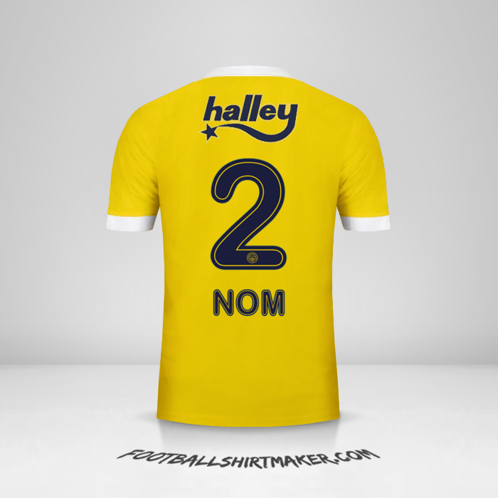 Maillot Fenerbahce SK 2017/18 Extérieur -  nom - 2