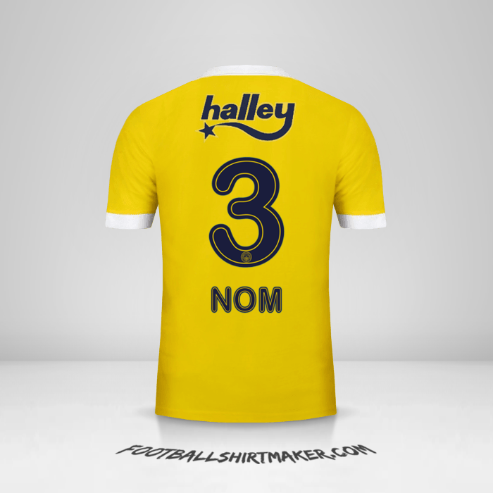 Maillot Fenerbahce SK 2017/18 Extérieur -  nom - 3