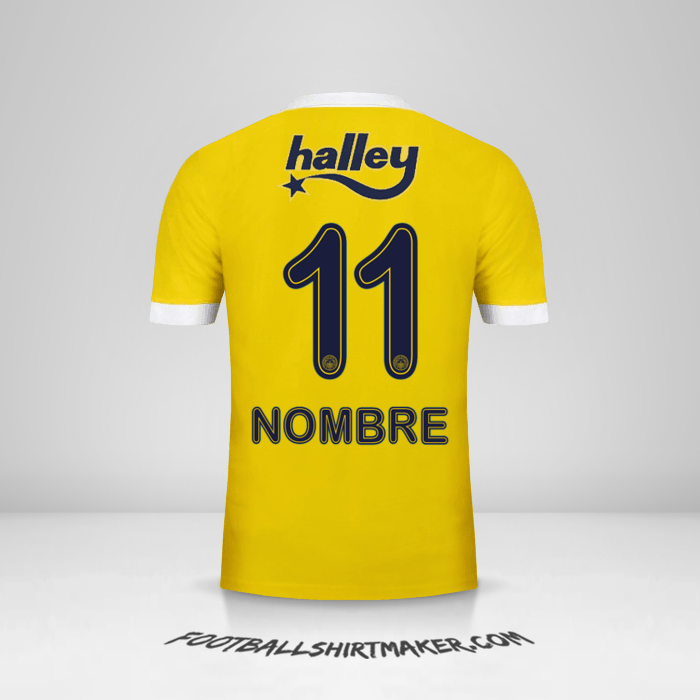 Camiseta Fenerbahce SK 2017/18 Visita -  nombre - 11
