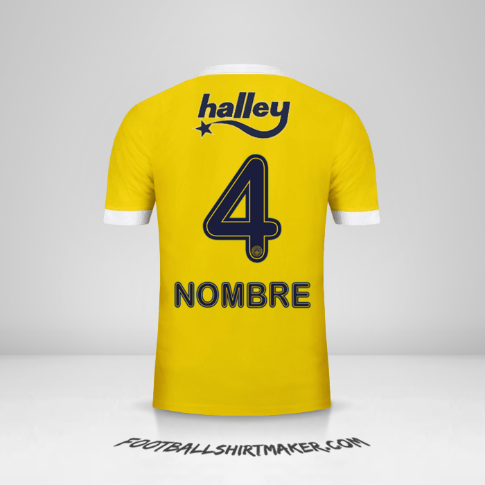Jersey Fenerbahce SK 2017/18 Visita -  nombre - 4