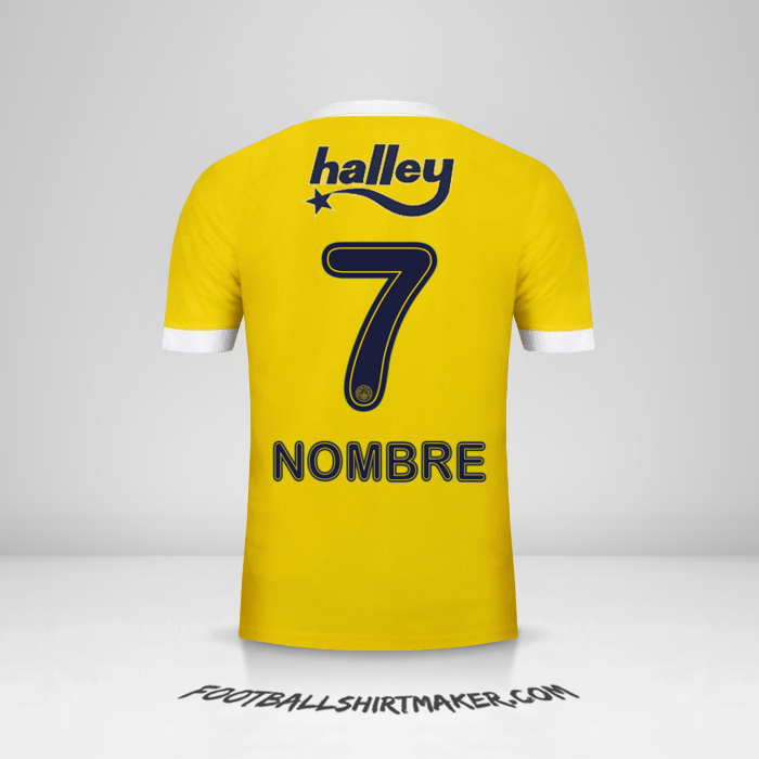 Jersey Fenerbahce SK 2017/18 Visita -  nombre - 7