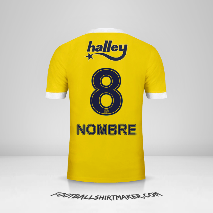 Jersey Fenerbahce SK 2017/18 Visita -  nombre - 8