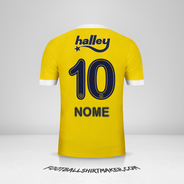 Camisola Fenerbahce SK 2017/18 Alternativa -  nome - 10