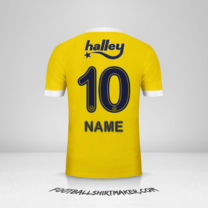 Trikot Fenerbahce SK 2017/18 Auswärts -  name - 10