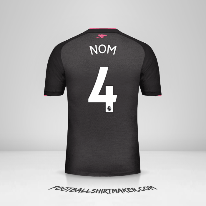 Maillot Arsenal 2017/18 Troisième -  nom - 4