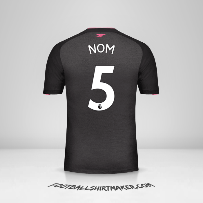 Maillot Arsenal 2017/18 Troisième -  nom - 5