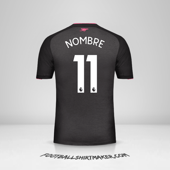 Jersey Arsenal 2017/18 Tercera -  nombre - 11